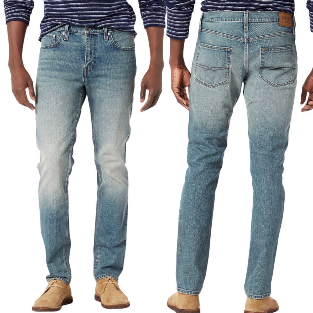 Signature by Levi Strauss & Co. Slim Fit Denim Jeans for Big and Mens 38x32 NEW - Picture 5 of 15